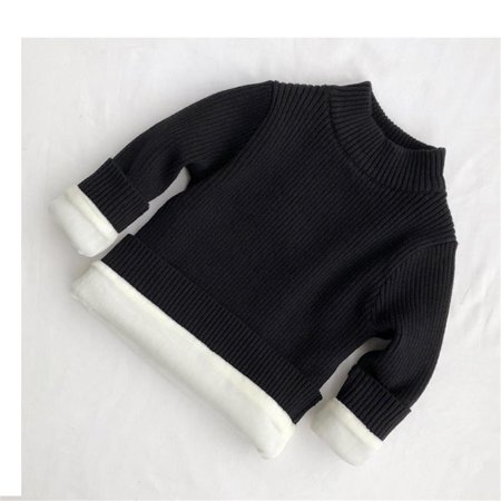 0-8 T Infant Fleece Sweater Undershirt Baby Boy Girls Kids Ribbed Knitted Thicken Crew Neck Pullover Top-Little Boys/Girls Black 0-1 Years
0-8 T Infant Fleece Sweater Undershirt Baby Boy Girls Kids Ribbed Knitted Thicken Crew Neck Pullover Top-Little Boys/Girls Black 0-1 Years