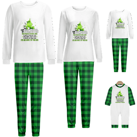 Matching Family Christmas Pajamas Sets Cartoon Monster Green Black Buffalo Print Sizes for Adult-Kids-Baby-Pet 2-Piece Top and Pants Bodysuits Sleepwear Pajamas Set
Matching Family Christmas Pajamas Sets Cartoon Monster Green Black Buffalo Print Sizes for Adult-Kids-Baby-Pet 2-Piece Top and Pants Bodysuits Sleepwear Pajamas Set