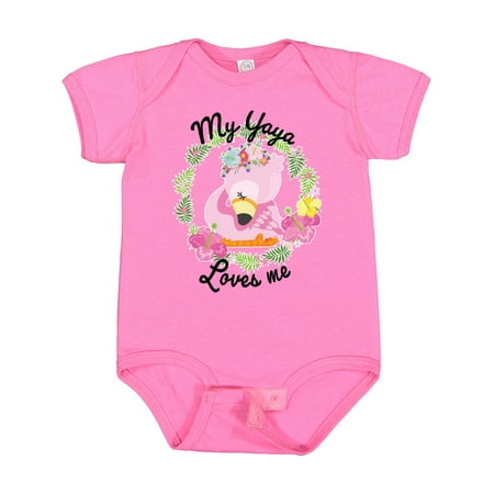 Inktastic Baby Flamingo My Yaya Loves Me with Flower Wreath Gift Baby Boy or Baby Girl Bodysuit
Inktastic Baby Flamingo My Yaya Loves Me with Flower Wreath Gift Baby Boy or Baby Girl Bodysuit