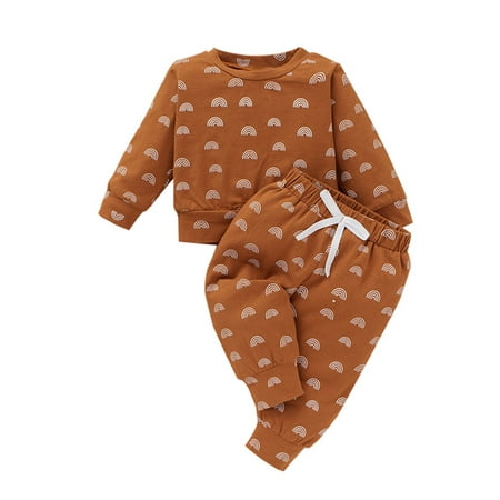 Frontwalk Baby Elastic Waist Lace Up Pant Sets Beam Foot Cute Sweatshirts + Toddler Rainbow Print Home Spring Outfits
Frontwalk Baby Elastic Waist Lace Up Pant Sets Beam Foot Cute Sweatshirts + Toddler Rainbow Print Home Spring Outfits