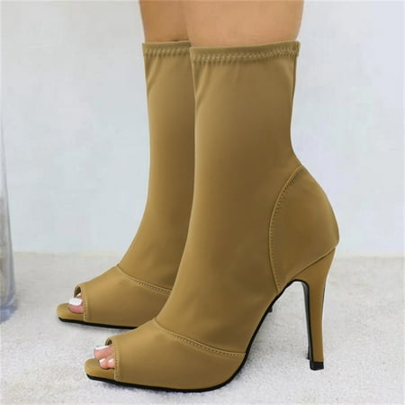 〖Yilirongyumm〗 A 37 High Heels For Women Shoes Solid Color Casual Elastic Fabric Side Zipper Square Toe Stiletto Fish Mouth High Heels
〖Yilirongyumm〗 A 37 High Heels For Women Shoes Solid Color Casual Elastic Fabric Side Zipper Square Toe Stiletto Fish Mouth High Heels