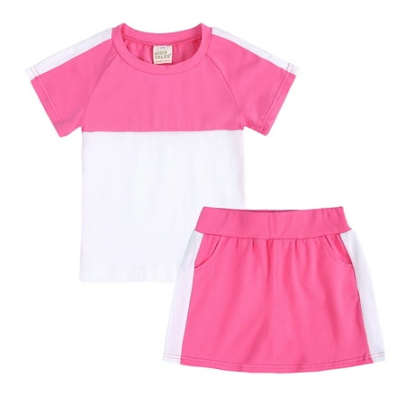 Kids Girl Two Piece Outfit Short Sleeved Skirt Suit Summer Sports Slim Suit 5-14Y
Kids Girl Two Piece Outfit Short Sleeved Skirt Suit Summer Sports Slim Suit 5-14Y