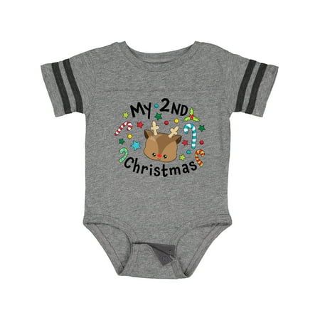 Inktastic My 2nd Christmas Cute Reindeer with Candy Canes Gift Baby Boy or Baby Girl Bodysuit
Inktastic My 2nd Christmas Cute Reindeer with Candy Canes Gift Baby Boy or Baby Girl Bodysuit