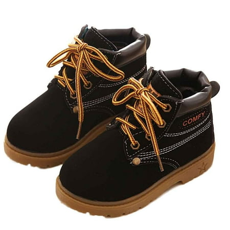 Wesracia Baby Shoes Winter Baby Child Army Style Martin Boot Warm Shoes