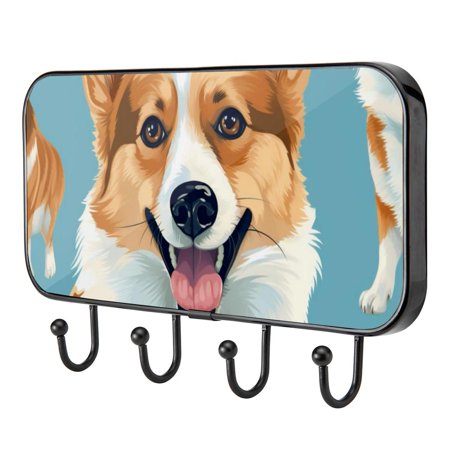 Corgis Pet Animals Self Adhesive Towel Coat Wood Iron Hooks for Home Keys Door Outdoor Home Improvement Utility Hook 
Corgis Pet Animals Self Adhesive Towel Coat Wood Iron Hooks for Home Keys Door Outdoor Home Improvement Utility Hook