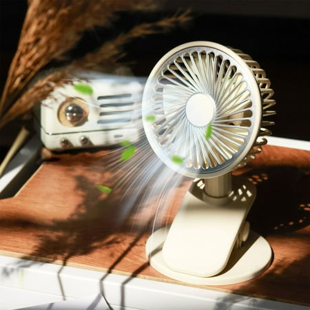 Kafsov USB Rechargeable Clip-on Desk Fan with 3 Speeds Powerful Wind & Low Noise 360 Degree Rotation Clamp Design for Easy Attachment on Any Surface Yellow
Kafsov USB Rechargeable Clip-on Desk Fan with 3 Speeds Powerful Wind & Low Noise 360 Degree Rotation Clamp Design for Easy Attachment on Any Surface Yellow