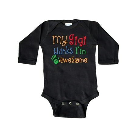 Inktastic My Gigi Thinks Im Awesome Grandchild Outfit Gift Baby Boy or Baby Girl Long Sleeve Bodysuit
Inktastic My Gigi Thinks Im Awesome Grandchild Outfit Gift Baby Boy or Baby Girl Long Sleeve Bodysuit