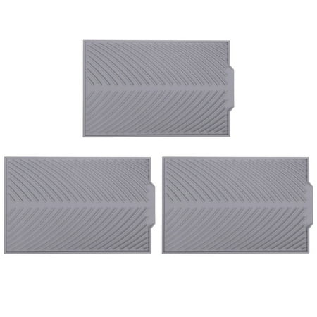 3X Dish Drying Mat Flume Folding Draining Mat Drain Mat Drying Dishes Pad Heat Resistant Non- Tray Gray
3X Dish Drying Mat Flume Folding Draining Mat Drain Mat Drying Dishes Pad Heat Resistant Non- Tray Gray
