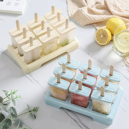 Fairnull Ice Cream Mold Food Grade Non-stick PVC Ice Pop Maker for Home