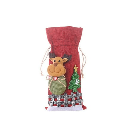 Premium Christmas Gifts New Christmas Decorations Linen Snow Cartoon Drawstring Wine Bottle Cover Checker Doll Wine Bottle
Premium Christmas Gifts New Christmas Decorations Linen Snow Cartoon Drawstring Wine Bottle Cover Checker Doll Wine Bottle