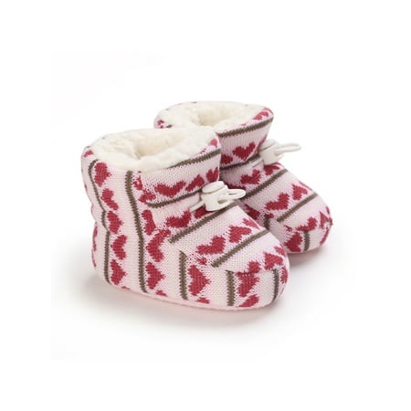 Lacyhop Baby Boots Prewalker Crib Shoes Plush Lined Sock Slippers Indoor Breathable Slipper Booties Lightweight First Walker Pink 6C
Lacyhop Baby Boots Prewalker Crib Shoes Plush Lined Sock Slippers Indoor Breathable Slipper Booties Lightweight First Walker Pink 6C