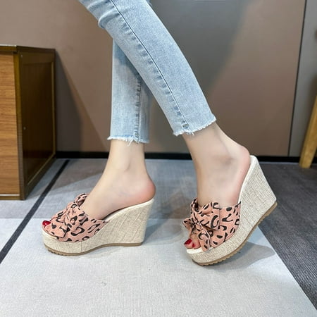 Women‘s Bowknot Decor Wedge Sandals Platform Peep Toe Slip On Sandals Casual Daily Wear Dress Shoes
Women‘s Bowknot Decor Wedge Sandals Platform Peep Toe Slip On Sandals Casual Daily Wear Dress Shoes