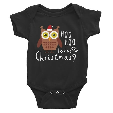 Hoo Christmas Owl Baby Bodysuit Gift