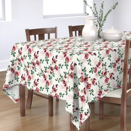 Cotton Sateen Tablecloth 70 x 90 - Summer Garden Floral Vintage Blossom Rose Flower Pink White Print Custom Table Linens by Spoonflower
Cotton Sateen Tablecloth 70 x 90 - Summer Garden Floral Vintage Blossom Rose Flower Pink White Print Custom Table Linens by Spoonflower