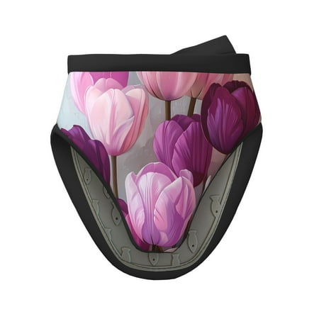 Tebeau Purple And Pink Tulip Bouquet Print Short Oven Mitts Heat Resistant Silicone Kitchen Mini Oven Mitts Non-Slip Grip Surfaces and Hanging Loop Gloves
Tebeau Purple And Pink Tulip Bouquet Print Short Oven Mitts Heat Resistant Silicone Kitchen Mini Oven Mitts Non-Slip Grip Surfaces and Hanging Loop Gloves