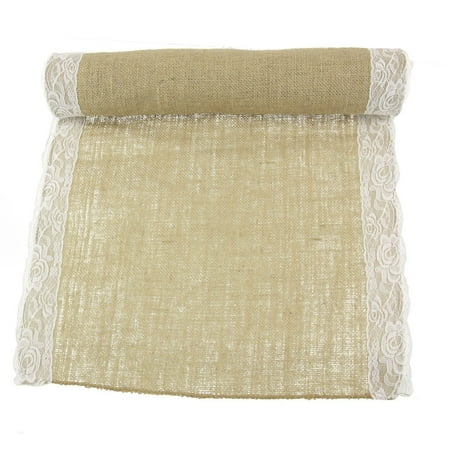 BambooMN Natural 17 x 360 Vintage Lace Burlap Table Runner for Rustic Wedding Bridal Shower Bachelorette Graduation Party Home Table Decor Decorations 1 Piece
BambooMN Natural 17 x 360 Vintage Lace Burlap Table Runner for Rustic Wedding Bridal Shower Bachelorette Graduation Party Home Table Decor Decorations 1 Piece