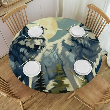 BCIIG Wolves Full Moon Forest Round Tablecloth | Stain-Resistant & Washable | 100% Polyester Waterproof Outdoor Fitted 31 -35
BCIIG Wolves Full Moon Forest Round Tablecloth | Stain-Resistant & Washable | 100% Polyester Waterproof Outdoor Fitted 31 -35