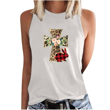 Women s Printed Casual Loose Round Neck Summer Sleeveless T-shirt Tops Corset Tops For Women White M
Women s Printed Casual Loose Round Neck Summer Sleeveless T-shirt Tops Corset Tops For Women White M