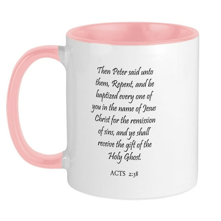CafePress - ACTS 2:38 Mug - Ceramic Coffee Tea Novelty Mug Cup 11 oz