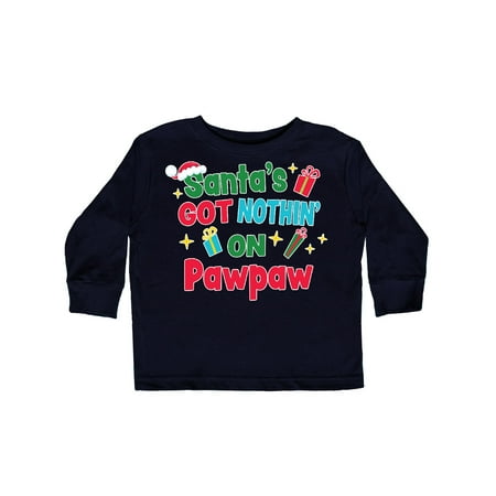 Inktastic Santa s Got Nothin on Pawpaw with Christmas Presents Gift Toddler Boy or Toddler Girl Long Sleeve T-Shirt
Inktastic Santa s Got Nothin on Pawpaw with Christmas Presents Gift Toddler Boy or Toddler Girl Long Sleeve T-Shirt
