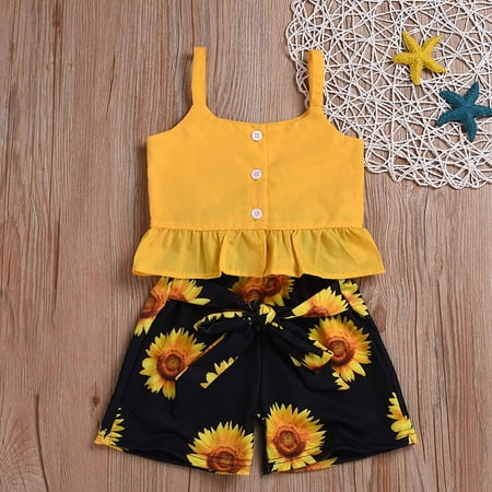 Simplmasygenix Children s Day Gift Toddler Sets Summer Children s Wear Girl s Suspender Top Bow Tie Waist Chrysanthemum Shorts Suit
Simplmasygenix Children s Day Gift Toddler Sets Summer Children s Wear Girl s Suspender Top Bow Tie Waist Chrysanthemum Shorts Suit