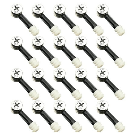 20Pc Furniture Screw Eccentric Wheel Nut Connectorbolt Clothes Cabine