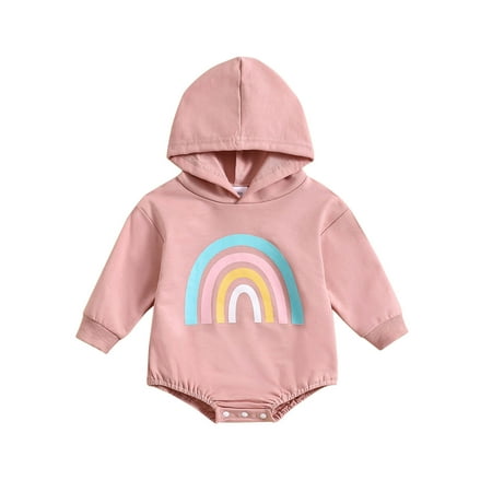 JAKANYQ Bodysuits Infant Boys Girls Long Sleeve Rainbow Prints Hooded Pullover Romper Newborn Sweatshirt Bodysuits Skin-Friendly
JAKANYQ Bodysuits Infant Boys Girls Long Sleeve Rainbow Prints Hooded Pullover Romper Newborn Sweatshirt Bodysuits Skin-Friendly