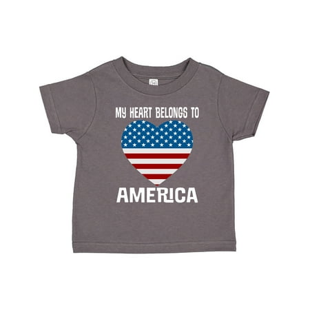Inktastic USA Patriotic My Heart Belongs to America Gift Toddler Boy or Toddler Girl T-Shirt
Inktastic USA Patriotic My Heart Belongs to America Gift Toddler Boy or Toddler Girl T-Shirt