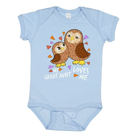 Inktastic My Great Aunt Loves Me- Cute Owl Family Gift Baby Boy or Baby Girl Bodysuit
Inktastic My Great Aunt Loves Me- Cute Owl Family Gift Baby Boy or Baby Girl Bodysuit