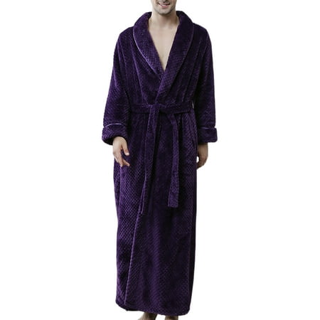 Capreze Unisex Sherpa Bathrobe Solid Color Dressing Gown Plain V Neck Long Sleeve Sleepwear Sleeping With Pockets Fleece Robe Purple M
Capreze Unisex Sherpa Bathrobe Solid Color Dressing Gown Plain V Neck Long Sleeve Sleepwear Sleeping With Pockets Fleece Robe Purple M