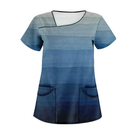 TKing Fashion Independence Day Women Plus Size Scrubs Top V-Neck Short Sleeve Printed Pockets Work Blouse for Women Dark Blue 4XL
TKing Fashion Independence Day Women Plus Size Scrubs Top V-Neck Short Sleeve Printed Pockets Work Blouse for Women Dark Blue 4XL