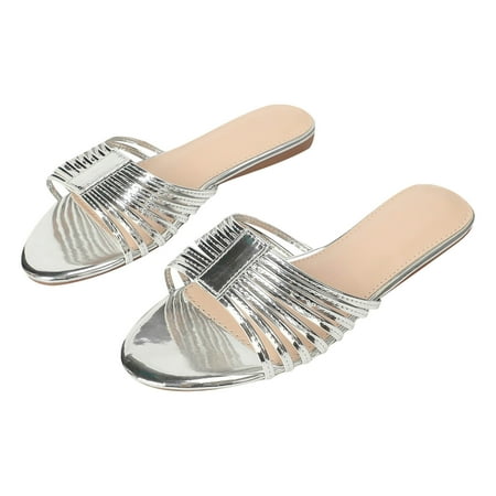 KaLI_store Womens Sandals Womens Platform Sandals Wedges SIides Open Toe Thong Flip-Flops Wedge Sandal Silver
KaLI_store Womens Sandals Womens Platform Sandals Wedges SIides Open Toe Thong Flip-Flops Wedge Sandal Silver