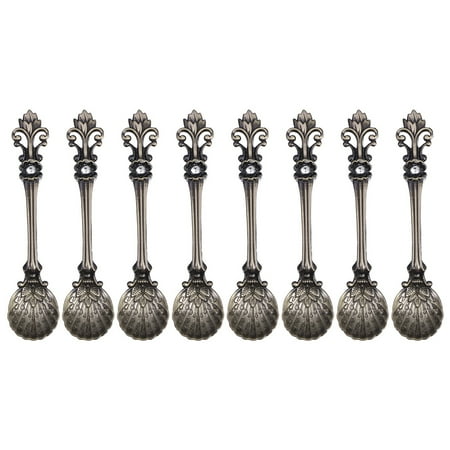8pcs Vintage Coffee Dessert Spoon Mixing Spoon Stirring Spoon Tea Spoon for Home Party Cafe Bar (Antique Bronze)
8pcs Vintage Coffee Dessert Spoon Mixing Spoon Stirring Spoon Tea Spoon for Home Party Cafe Bar (Antique Bronze)