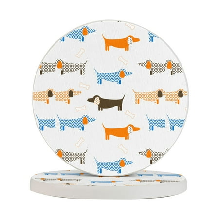 Circular Drink Coasters Set Dachshund Beautiful Home Decor Diatomite Heat-Resistant Diatomite Protect Table Countertop
Circular Drink Coasters Set Dachshund Beautiful Home Decor Diatomite Heat-Resistant Diatomite Protect Table Countertop