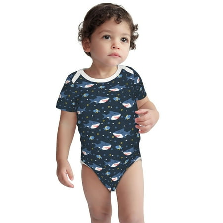 Yiaed Party Shark Cute Print Baby Short-Sleeve Bodysuit Newborn Clothes Baby Clothes Baby Onesies Newborn Onesies-2 Years
Yiaed Party Shark Cute Print Baby Short-Sleeve Bodysuit Newborn Clothes Baby Clothes Baby Onesies Newborn Onesies-2 Years
