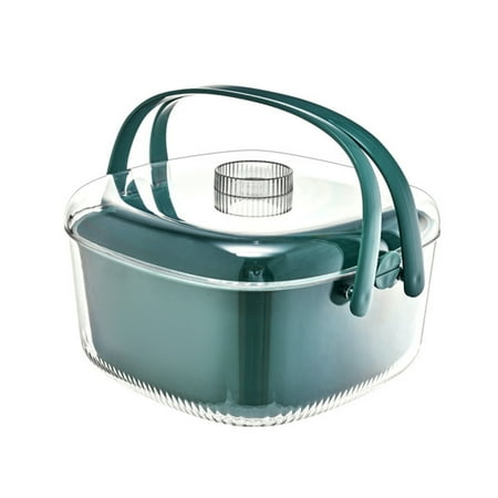 VEAREAR Fruit Drain Basket Transparent Double Layer High Capacity Fast Draining Fruits Vegetables Draining And Storing Basket for Home
VEAREAR Fruit Drain Basket Transparent Double Layer High Capacity Fast Draining Fruits Vegetables Draining And Storing Basket for Home