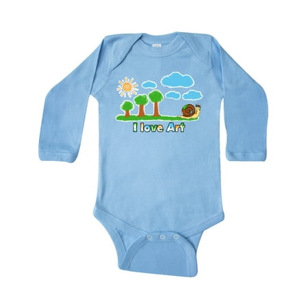 Inktastic Painting Snail I Love Art Clouds Sun and Tree Gift Baby Boy or Baby Girl Long Sleeve Bodysuit
Inktastic Painting Snail I Love Art Clouds Sun and Tree Gift Baby Boy or Baby Girl Long Sleeve Bodysuit