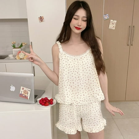 PIKADINGNIS Funishi Summer Pajamas Modal Women Nighty Pullover Cotton Vest Pajama Set Sexy Sleepwear Loose Version Nightgown
PIKADINGNIS Funishi Summer Pajamas Modal Women Nighty Pullover Cotton Vest Pajama Set Sexy Sleepwear Loose Version Nightgown