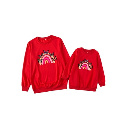 Listenwind Mommy and Me Rainbow T-Shirt Women Girl Long Sleeve Casual Pullover Sweatshirts Tops Fall Winter Outfits Clothes
Listenwind Mommy and Me Rainbow T-Shirt Women Girl Long Sleeve Casual Pullover Sweatshirts Tops Fall Winter Outfits Clothes