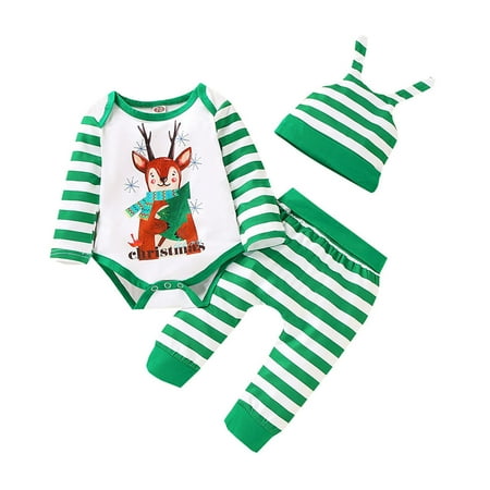 AIMAOMI Baby Boys Girls Christmas Xmas Deer Printed Romper Bodysuit+Striped Pants Hat Outfits H
AIMAOMI Baby Boys Girls Christmas Xmas Deer Printed Romper Bodysuit+Striped Pants Hat Outfits H