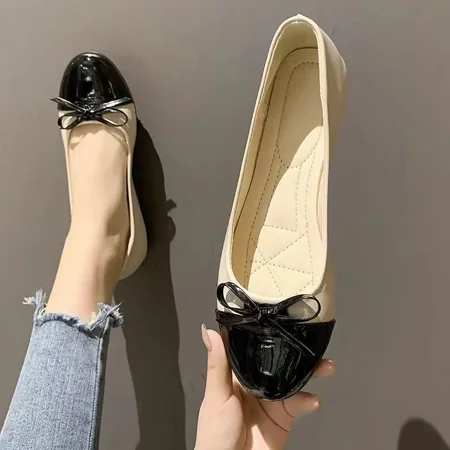 Women‘s Faux Leather Solid Slip On Bow Decor Flats Round Toe Light Weight Ballet Flats Women‘s Shoes
Women‘s Faux Leather Solid Slip On Bow Decor Flats Round Toe Light Weight Ballet Flats Women‘s Shoes
