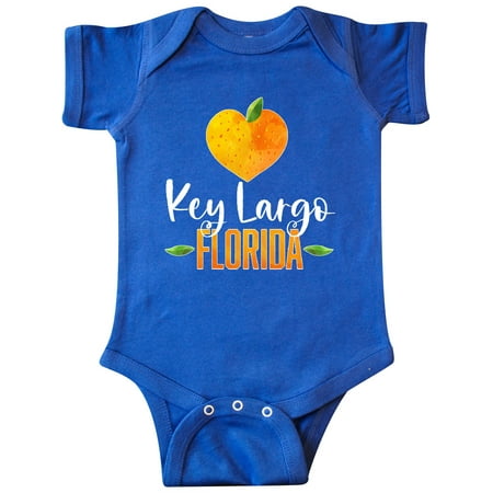 Inktastic Key Largo Florida Orange in Heart Gift Baby Boy or Baby Girl Bodysuit