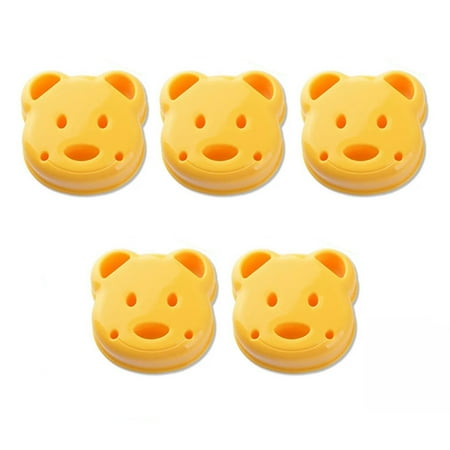 5Pcs Bear Shape Sandwich Mold Cutter Bread Sandwich Shapers Maker