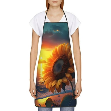 Goofa Bib Apron Unisex Aprons Adjustable Waterdrop Resistant Cooking Kitchen Apron for Chef Sunset Coast Sunflower Pattern Apron Bulk
Goofa Bib Apron Unisex Aprons Adjustable Waterdrop Resistant Cooking Kitchen Apron for Chef Sunset Coast Sunflower Pattern Apron Bulk
