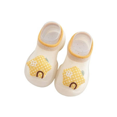 Daeful Toddler Home Shoe Anti-collision Socks First Walker Floor Sock Shoes Walking Breathable Cartoon Soft Sole Prewalker White 8.5C
Daeful Toddler Home Shoe Anti-collision Socks First Walker Floor Sock Shoes Walking Breathable Cartoon Soft Sole Prewalker White 8.5C