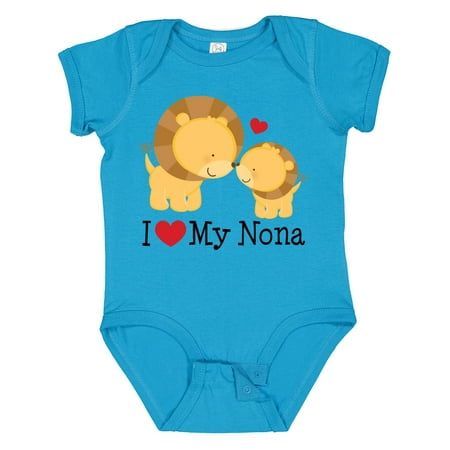 Inktastic I Love My Nona Gift Baby Boy or Baby Girl Bodysuit