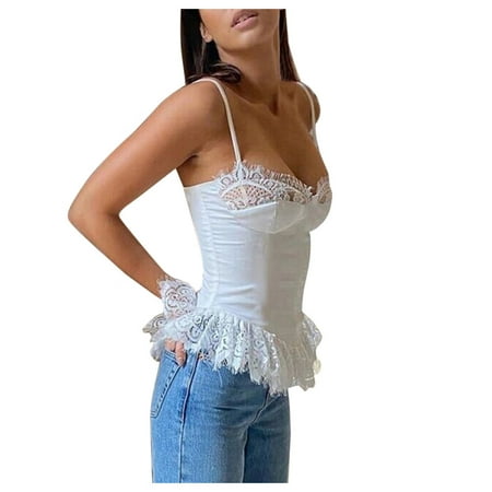 Intimates Sexy Women Transparent Lace Sling Solid Clor Lingerie Pajamas Nightdress Spandex no underwire sports bra White