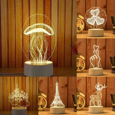 Rong Yun 3D USB Acrylic Night Light LED Table Desk Bedroom Decor Gift Warm White Lamp
Rong Yun 3D USB Acrylic Night Light LED Table Desk Bedroom Decor Gift Warm White Lamp