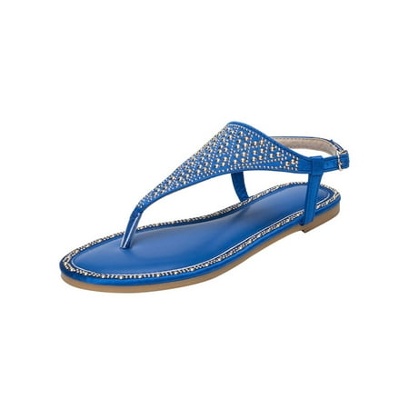 Daeful Womens Flat Sandals Buckle Thong Sandal Summer Flip Flops Beach Lightweight T-Strap Clip Toe Flats Shoe Blue 7.5
Daeful Womens Flat Sandals Buckle Thong Sandal Summer Flip Flops Beach Lightweight T-Strap Clip Toe Flats Shoe Blue 7.5