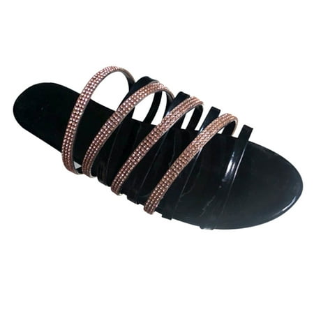 Breathable Flat Sandals Stylish Rhinestone Sandals Summer Outdoor Slipper for Women New
Breathable Flat Sandals Stylish Rhinestone Sandals Summer Outdoor Slipper for Women New
